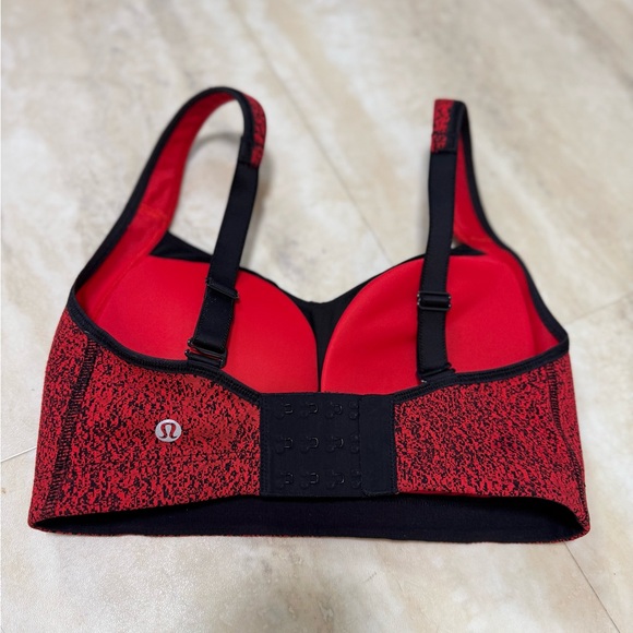 LULULEMON Ta Ta Tamer Power Luxtreme Spray Jacquard True Red Black (S) - Picture 6 of 10